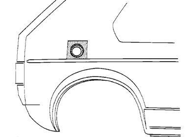 PLAATWERKDEEL Benzindedopplaat 3734191