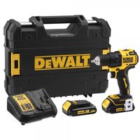 DeWalt DCD708S2T | Compacte Schroef/boormachine | 18V | Incl. 1,5Ah Li-Ion accu + lader | In TSTAK - DCD708S2T-QW