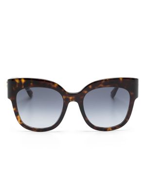 DSQUARED2 EYEWEAR lunettes de soleil Hype Havana à monture papillon - Marron