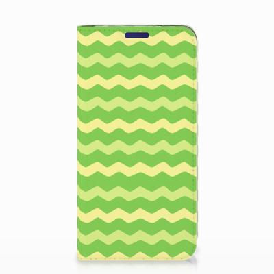 Samsung Galaxy S10e | Hoesje met Magneet | Waves Green