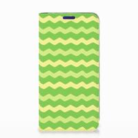 Samsung Galaxy S10e | Hoesje met Magneet | Waves Green