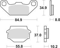 TRW Brake pad mcb 560 organic standard