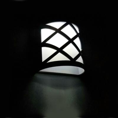 Solar Powered LED muur licht buitenwater dichte energiebesparende straat tuin lamp (wit licht)