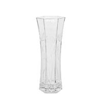 Gerimport Vaas - met bloemen patroon - glas - 11 x 29 cm