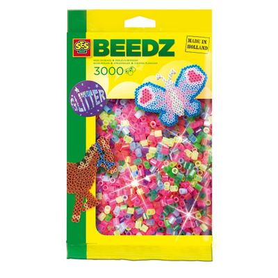 SES Creative Beedz Glitter Strijkkralen 3000 Stuks