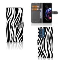 Motorola Edge 20 Pro | Telefoonhoesje | Met pasjeshouder | Zebra Motorola Edge 20 Pro | Telefoonhoesje | Met pasjeshouder | Zebra