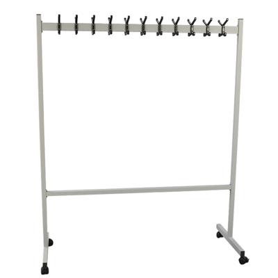 Garderoberek Vepa Bins verrijdbaar 22 haken zilver Garderoberek Vepa Bins verrijdbaar 22 haken zilver