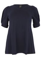 Tuniek flare met pofmouwen ORGANIC COTTON - thumbnail