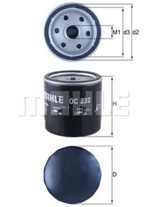 Oliefilter MAHLE, Diameter (mm)93,2mm, u.a. für Ford, LDV, Metrocab, Mazda