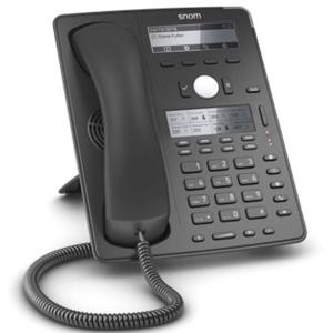 SNOM D745 Vaste VoIP-telefoon Handsfree, Headsetaansluiting Grafisch display Zwart