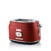 Westinghouse Retro Broodrooster - 2 Sleuven Broodrooster - Rood