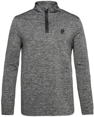 Protest Will 44287 Zip Top Heren Fleece Dark Grey Melee XXXL