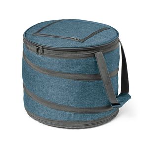 Opvouwbare koeltas blauw/grijs 30 x 26 cm 15 liter - Koeltas