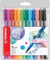 STABILO pointMax schrijfstift, 0,8 mm, etui van 12 stuks in geassorteerde kleuren - thumbnail