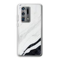 Elegante marmer: Huawei P40 Pro Plus Transparant Hoesje