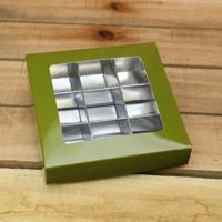 Bonbon doosjes - Chocolade doosje - Mosgroen 136 basic - 24 stuks