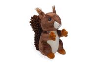 Beeztees Beeztees Eekhoorn Robi - Hondenspeelgoed - Pluche - Bruin - 23x14x24cm