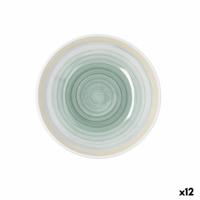 Diep bord Quid Velvet Geel Keramisch Ø 21,5 cm (12 Stuks)