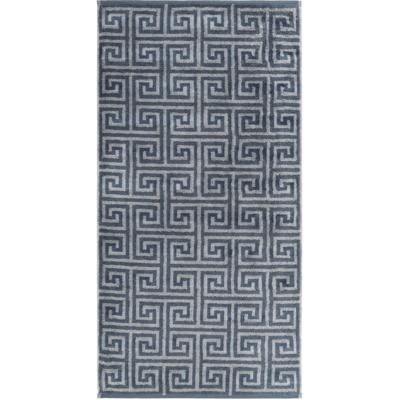 Cawö Cawo Noblesse Elegance Allover print Gastendoekje 30/50 nachtblauw