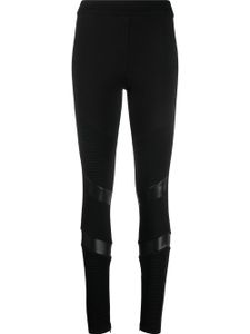 Philipp Plein legging à bandes contrastantes - Noir