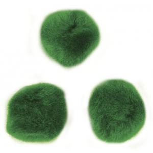 Rayher Hobby knutsel pompons - 15 mm - groen - 60x stuks - vormen/figuren/bolletjes