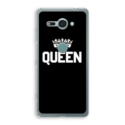 Queen zwart: Sony Xperia XZ2 Compact Transparant Hoesje