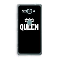 Queen zwart: Sony Xperia XZ2 Compact Transparant Hoesje