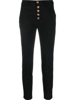 DONDUP pantalon slim à boutonnière - Noir