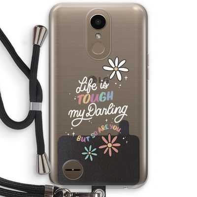 Tough Life: LG K10 (2017) Transparant Hoesje met koord