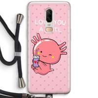 Love You A Lotl: OnePlus 6 Transparant Hoesje met koord