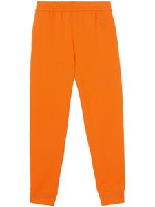 Burberry pantalon de jogging à patch logo - Orange