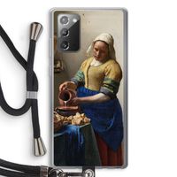 The Milkmaid: Samsung Galaxy Note 20 / Note 20 5G Transparant Hoesje met koord