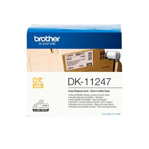 Brother DK-11247 Zwart op wit DK labelprinter-tape