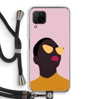 Yellow glasses: Huawei P40 Lite Transparant Hoesje met koord