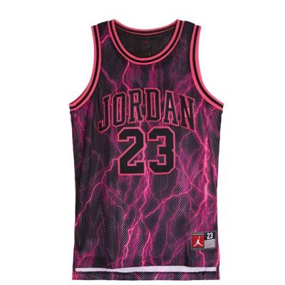 T-Shirt met Korte Mouwen voor kinderen Nike JDN JORDAN 23 AOP JERSEY 95C655 K09 Zwart - Maat: 16 jaar