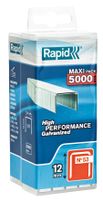 Rapid Nieten 12mm Type 53 Gegalvaniseerd, Kunststofbox 5000st Lengte 12mm