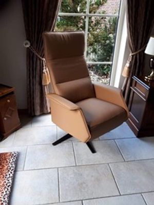 Leren relaxfauteuil - bruin leer - Echt leer, Modern, ontdek de vele Leersoorten en Kleuren bij ShopX