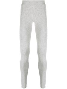 extreme cashmere legging à en maille fine nervurée - Gris