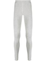 extreme cashmere legging à en maille fine nervurée - Gris