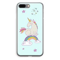 Regenboog eenhoorn: iPhone 8 Plus Transparant Hoesje