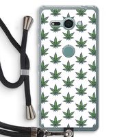 Weed: Sony Xperia XZ2 Compact Transparant Hoesje met koord