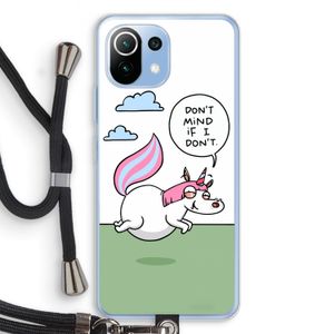 Unicorn: Xiaomi Mi 11 Lite Transparant Hoesje met koord