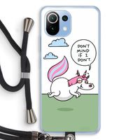 Unicorn: Xiaomi Mi 11 Lite Transparant Hoesje met koord