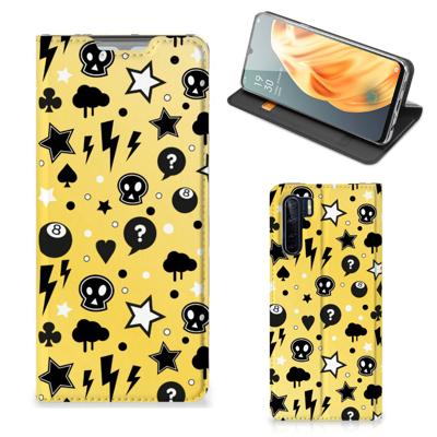 Mobiel BookCase OPPO Reno3 | A91 Punk Geel Mobiel BookCase OPPO Reno3 | A91 Punk Geel