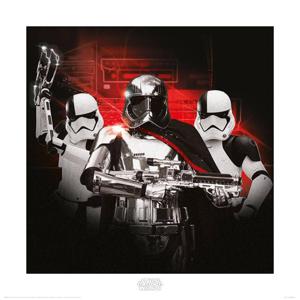 Kunstdruk Star Wars: The Last Jedi Stormtrooper Team 40x40cm