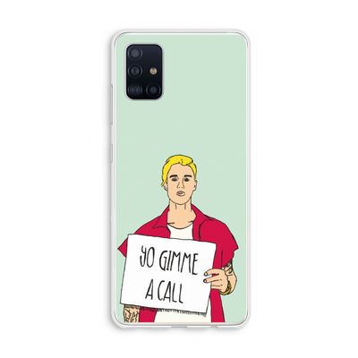 Gimme a call: Galaxy A51 4G Transparant Hoesje