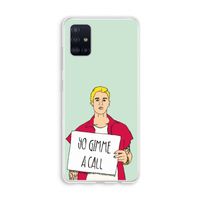 Gimme a call: Galaxy A51 4G Transparant Hoesje