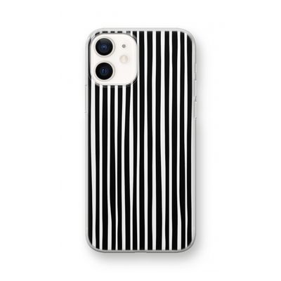 Stripes: iPhone 12 mini Transparant Hoesje