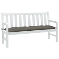 VidaXL Tuinbankkussen 150x50x7 cm stof gemêleerd donkergrijs