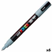 Markeerstift POSCA PC-3M Grijs (6 Stuks) - thumbnail